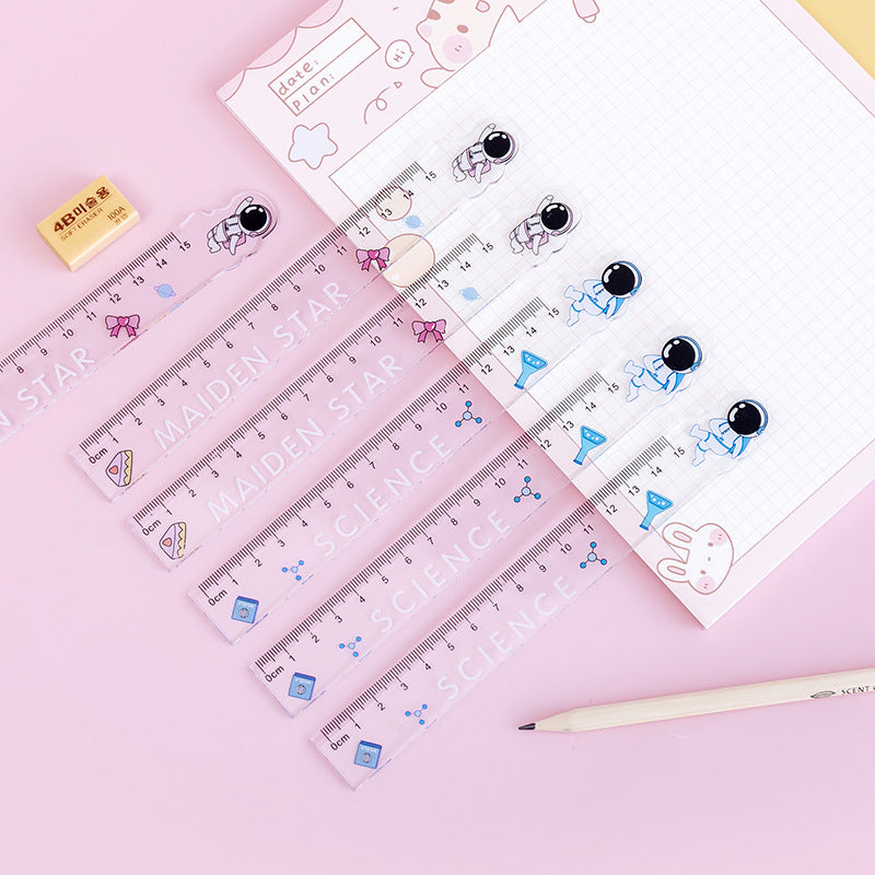 Wholesale Cute Semi Transparent Plastic Rulers